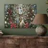 Kerstfeest - Dennenbos - Rood PET vilt klein -sfeer2