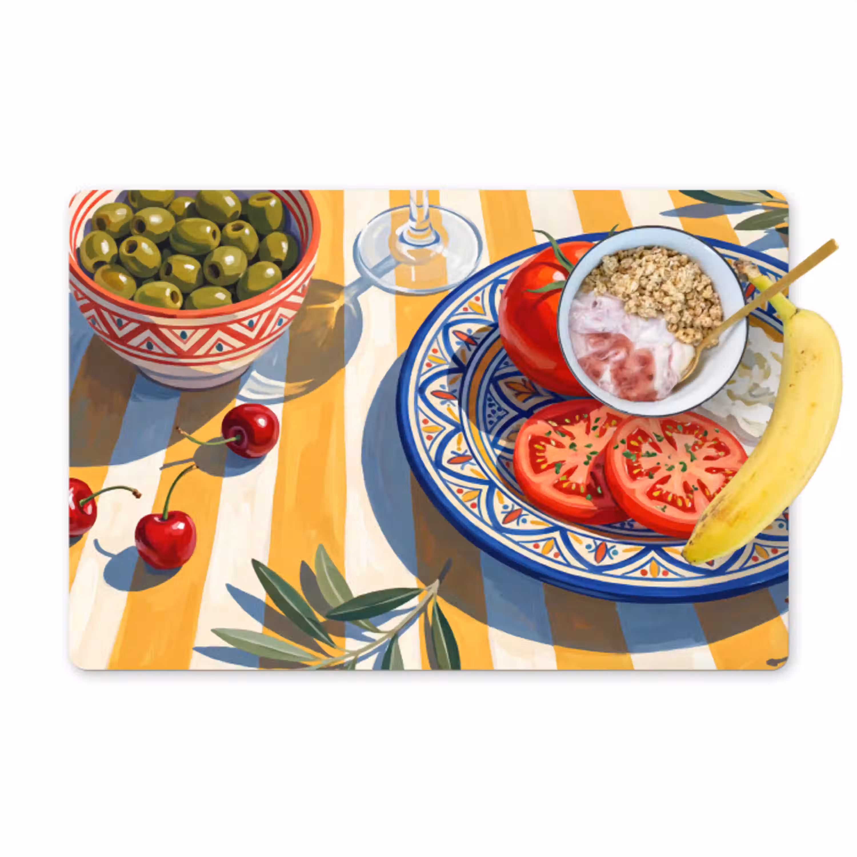 Fruit - Groenten - Kunst Placemat vinyl groot -zzzproduct_Kitchenyeah-website