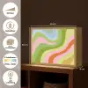 Lijnen - Pasteltinten - Golvend Light Box met batterij (Wandlamp) middel -USP_websiteoverzichtNL