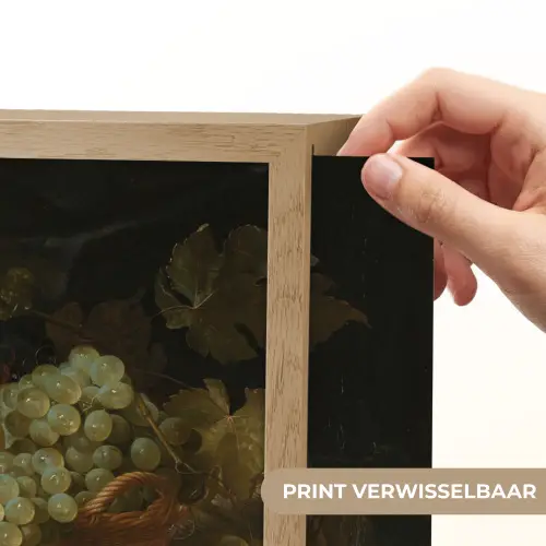 Stilleven met een gouden bokaal - Schilderij - Oude meesters Light Box met batterij (Wandlamp) middel -USP_websiteprintNL
