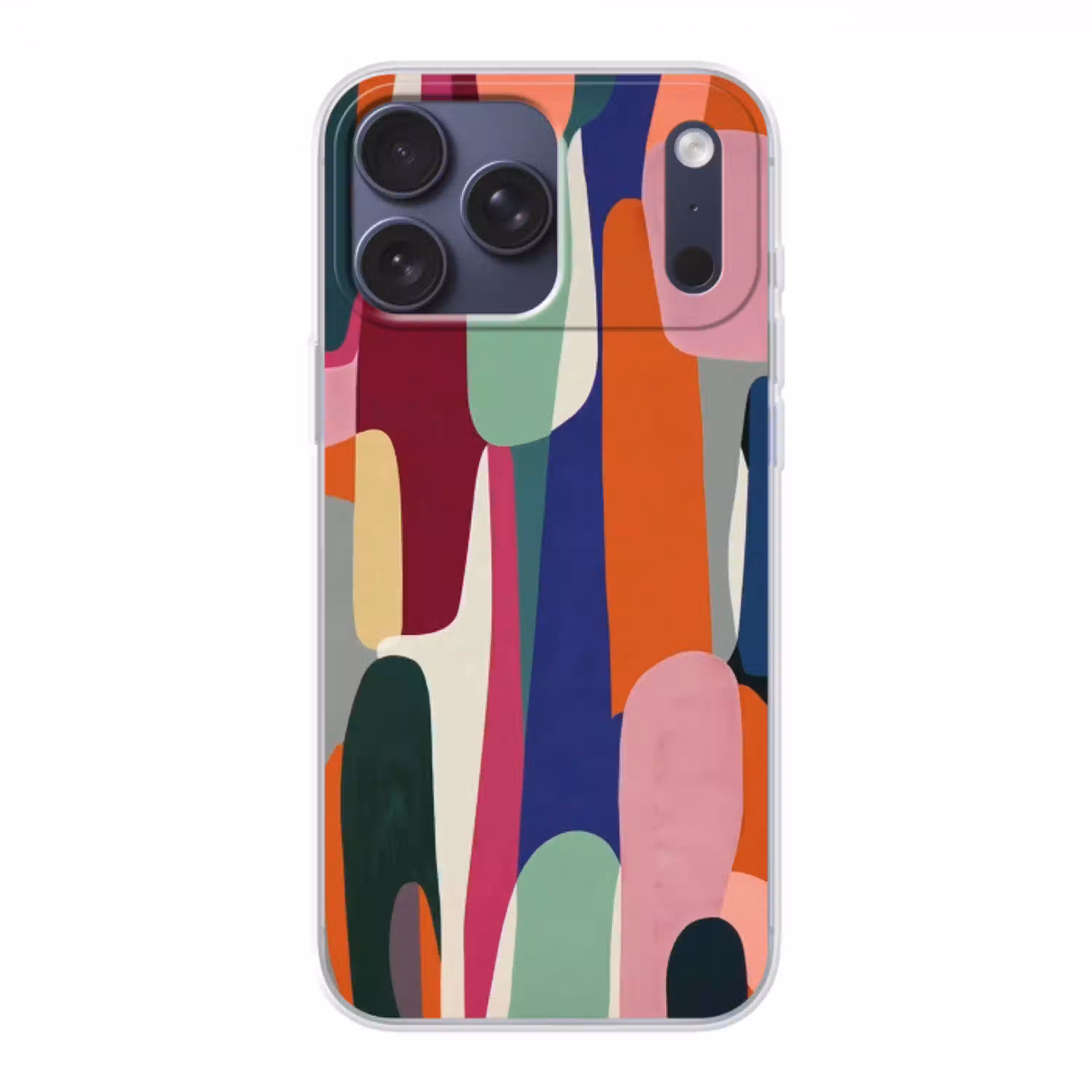 Vormen - Ritmisch - Kleuren - Abstract Telefoonhoesje iPhone 17 Pro Max klein -3d