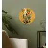 Bladeren - Boeket - Bloemen - Geel Wandcirkel behangsticker klein -sfeer2
