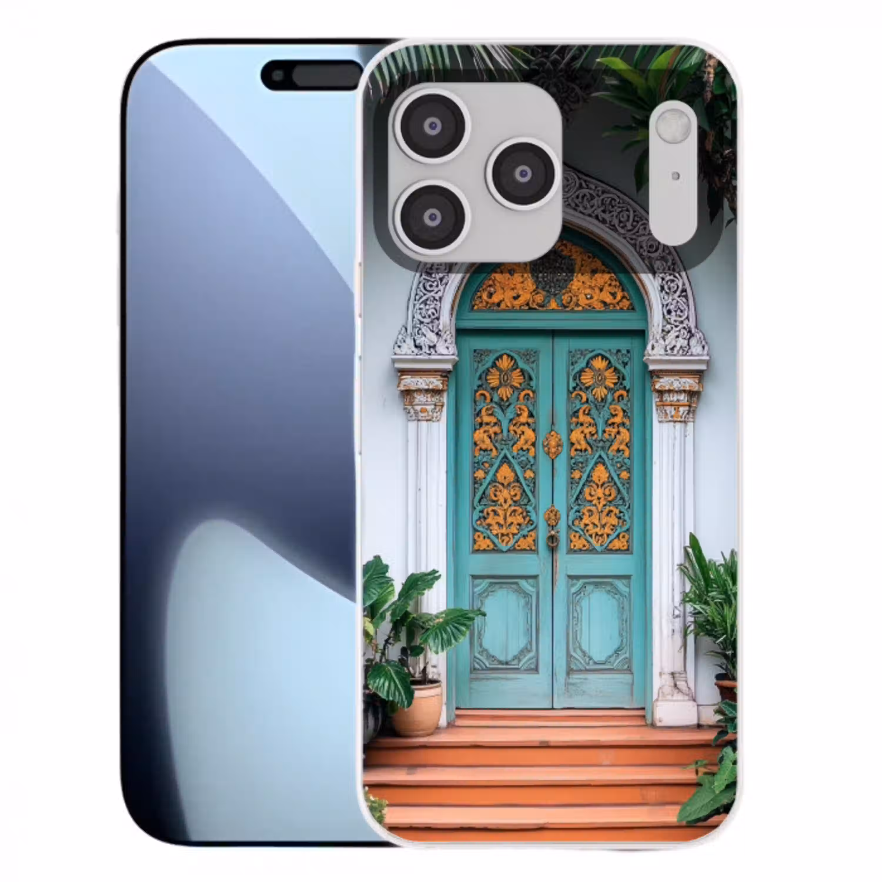 Deur - Patronen - Planten Telefoonhoesje iPhone 17 Pro Max klein -3d