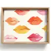 Lippen - Kleurrijk - Glanzend Dienblad Rechthoek middel -z3d_shopping