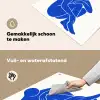 Lichaam - Abstract - Blauw Inductie beschemer met haakjes middel -ky-schoon-nl