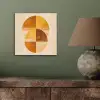 Cirkels - Geel - Minimalistisch aluminium wit klein -sfeer2