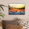 Klaproos - Bloemenveld - Kleurrijk canvas 2cm klein -sfeer1