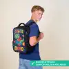 Dino - Raket - Kleurrijk Rugzak - Zwart middel -sfeer9_FR
