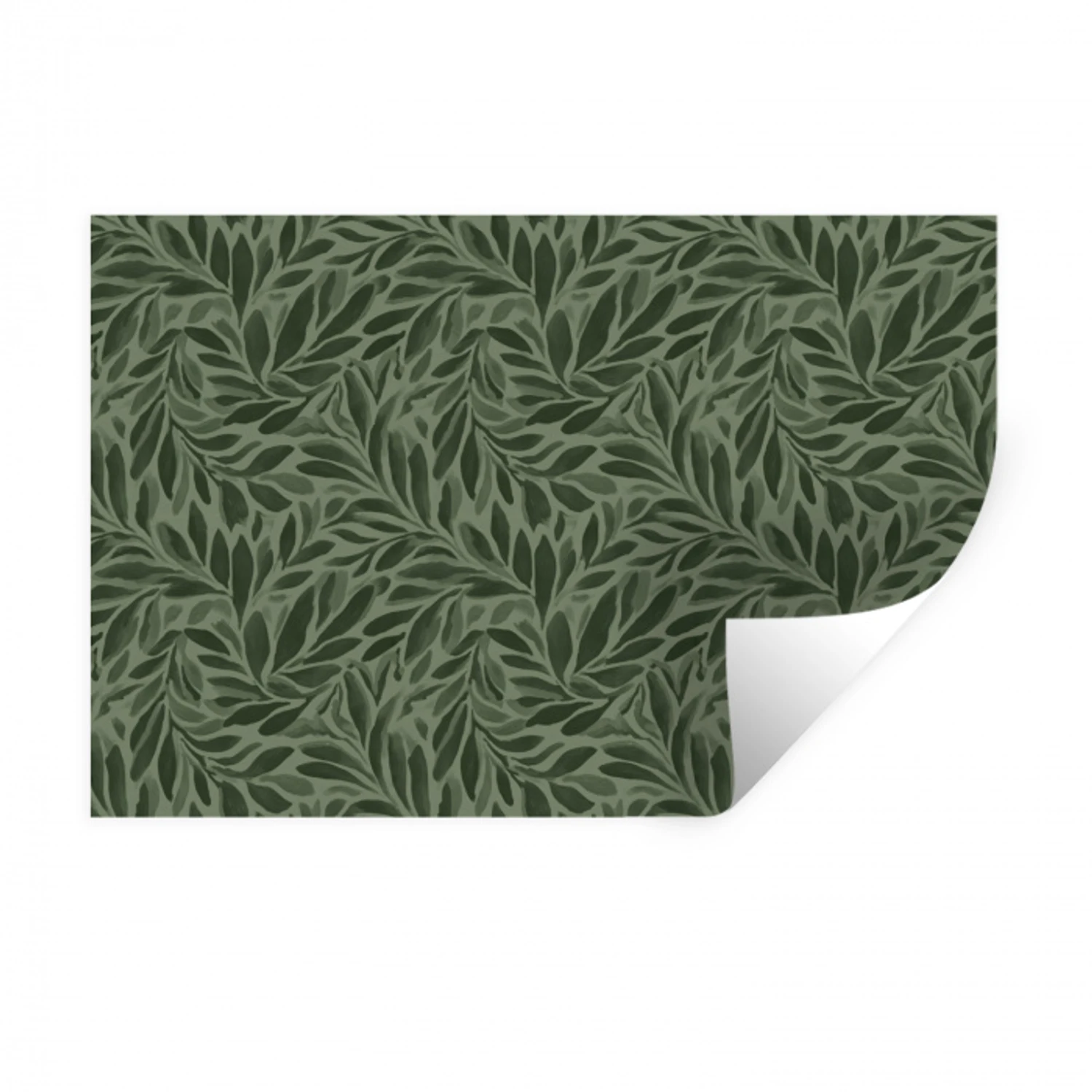 Bladeren - Organisch - Groen Muursticker klein 286 -3d