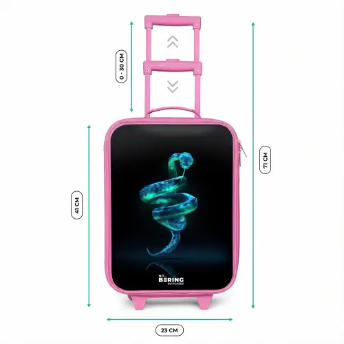 Digitale slang in spiraalvorm Kinderkoffer - Roze klein -productfoto_formaten
