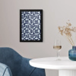 Abstract - Modern - Blauw fotolijst zwart zonder passe partout klein 224 -sfeer4