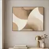 Retro - Geometrische lagen - Aardetinten Textielframe - compleet frame klein -sfeer2