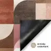 Geometrie - Modern - Retro Deurmat klein 898 -antislip_NL