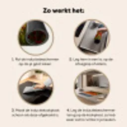 Stormachtige Klaprozenhemel Inductie beschermer vinyl 3mm middel -sfeer9
