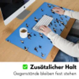 Zwaluwen - Vliegen - Blauw Muismat XXL klein -ysfeer3_duits