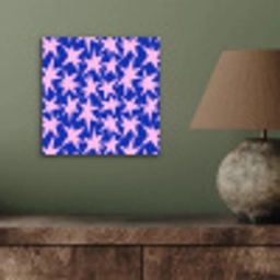 Modern - Sterren - Blauw aluminium wit klein 46 -sfeer2
