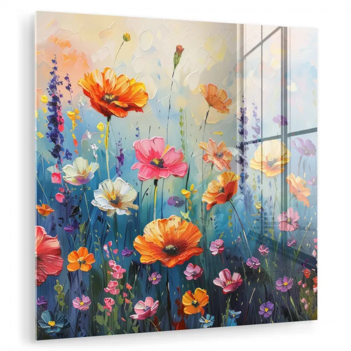 Bloemen - Natuur - Waterverf - Kunst plexiglas 5mm klein -zzzproduct_nieuw