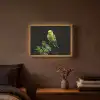Parkiet - Tak - Bladeren - Geel Light Box met batterij (Wandlamp) middel -sfeer4