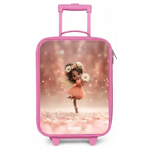 Fee met madeliefjes Kinderkoffer - Roze klein -zz3dotto