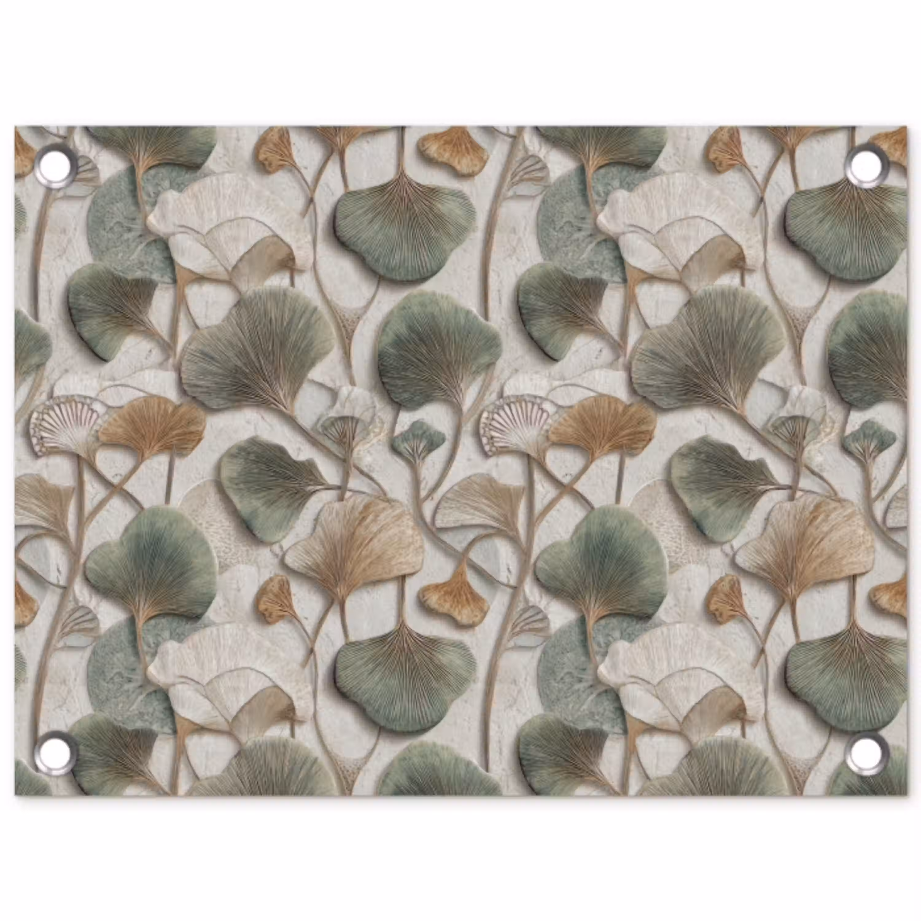 Elegant - Bladeren - Groen tuinposter los doek klein 239 -3d