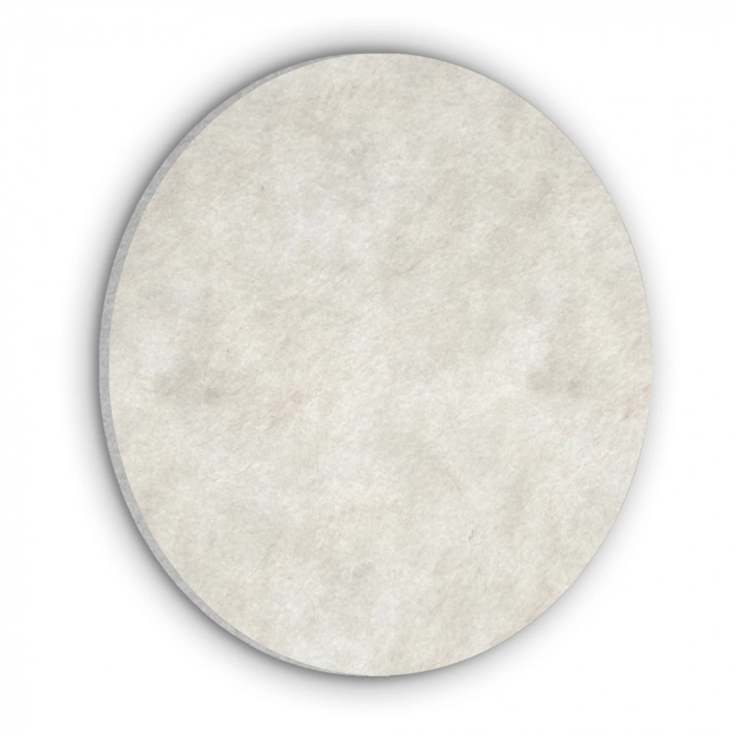 Crèmebeige - Marmer - Aders Akoestische PET Vilt - Rond klein 838 -3d