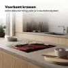 Zwarte draak - Rookwolken - Rood Inductie beschermer vinyl 3mm middel -sfeer1