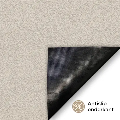 Beige - Winter - Quote - Cozy Deurmat klein -antislip_NL