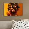 Vrouw - Citroenen - Bloesem - Geel canvas 2cm klein -sfeer3