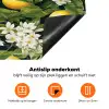 Hangende - Citroenen - Witte - Bloemetjes Inductie beschermer vinyl 3mm klein 276 -zzzzzzz-td-onderkant