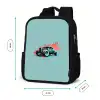 Hotrod turquoise Rugzak - Zwart middel -productfoto_formaten