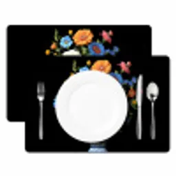 Vaas - Boeket - Bloemen - Kleur Placemat vinyl groot -zzsfeer2_Kitchenyeah-website