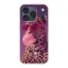 Panter - Zonnebril - Kauwgombel - Roze Telefoonhoesje iPhone 17 Pro klein -3d