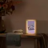 Edelstenen - Glitters - Paars - Kleurrijk Light Box met kabel (Tafellamp) klein -sfeer4
