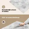 Marmer - Steen - Wit - Luxe - Marmerlook Inductie beschemer met haakjes klein -ky-schoon-nl
