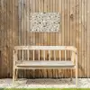 Terrazzo - Patroon - Groen Tuinposter op houten frame 2 cm dik klein 845 -sfeer4