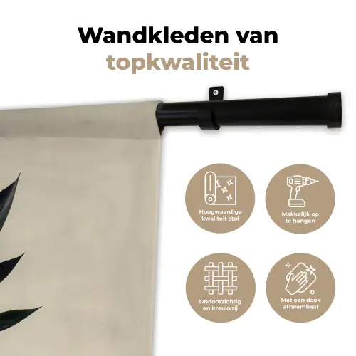 Agaveplant - Symmetrisch - Groen Wandkleed katoen klein -sfeer2