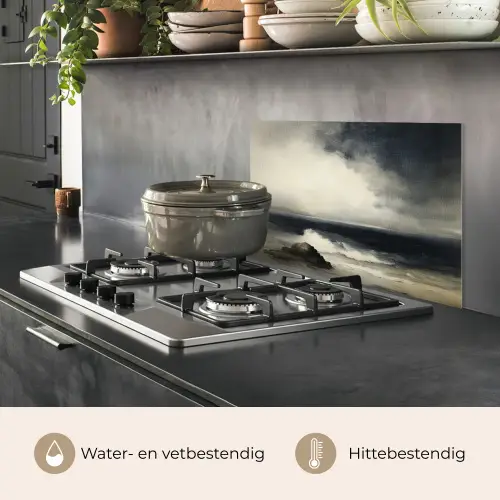 Zee - Rotsen - Storm keuken achterwand spatscherm klein -usp_NL