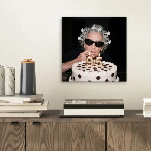 Verjaardag - Krulspeld - Oma aluminium wit klein -sfeer1