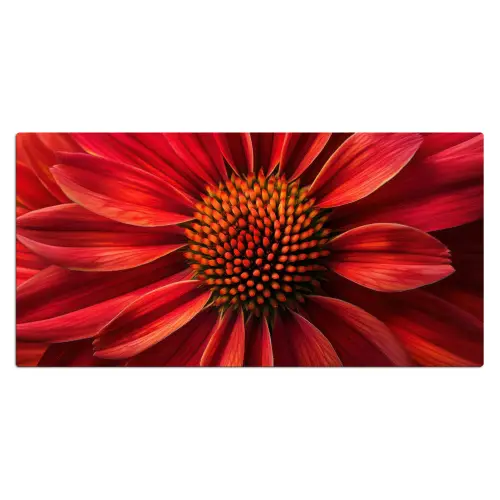 Close up - Bloem- Rood Muismat XXL klein -3d_leeg