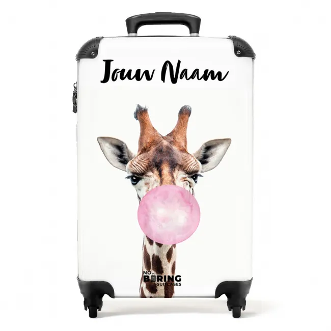 Kauwende Kobus NBS - Handbagage koffer - Kinderen Unisex middel -productfoto_recht