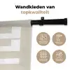 Wit - Koffie - Vintage - Decoratie Wandkleed katoen klein -sfeer2