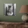Kat - Telefoon - Toilet - Zwart - Wit plexiglas 5mm klein -sfeer3