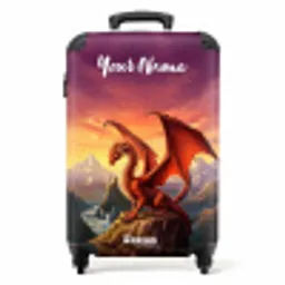 Rode reuzendraak NBS - Handbagage koffer - Kinderen Unisex middel -productfoto_recht