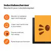 Kat - Simplistisch - Oranje - Vrolijk Inductie beschermer vinyl 3mm klein -zzzzzzz-td-ups