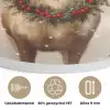 Kerst - Rendier - Winter - Krans Akoestische PET Vilt - Rond klein -closeup_NL