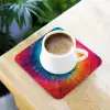 Regenboogkleuren - Tie dye - onderzetter kurk middel -sfeer5