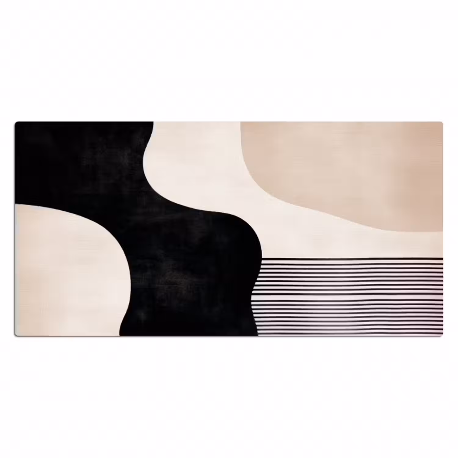 Schreibtischunterlage - Abstrakt - Japandi - Beige - Modern