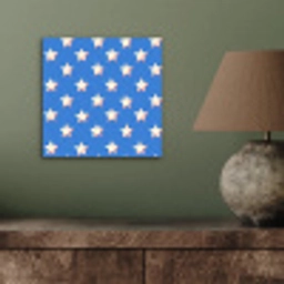 Sterren - Patroon - Blauw aluminium wit klein 46 -sfeer2