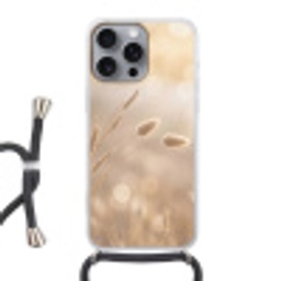 Hazestaartgras - Graanharen - Zonlicht Hoesje iPhone 16 Pro Max met koord klein -3d