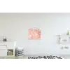 Marmer - Pastel - Roze - Blauw - Marmerlook - Abstract textielposter latten blank klein -kinderkamer